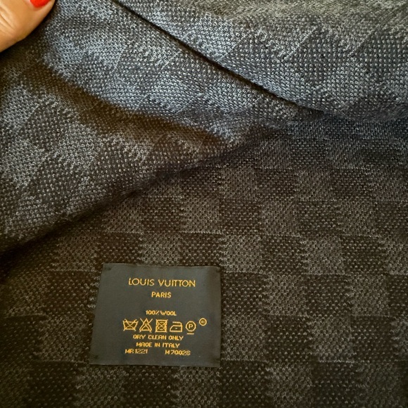 Louis Vuitton Petit Damier Graphite LV Logo
Wool Scarf - Picture 8 of 15